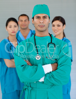Portrait of a multi-ethnic medical team