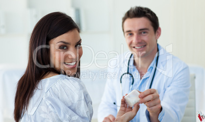 A doctor and his patient during a visit