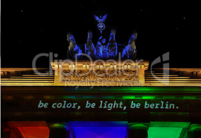 Brandenburger Tor zum Festival of Lights