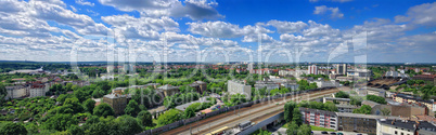 Panoramaaufnahme von Berlin mit dem Stadteil Spandau