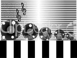 Music, disco themed illustration