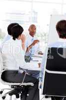 Multi-ethnic business team at a meeting