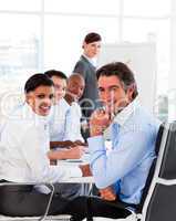 Multi-ethnic business team at a meeting