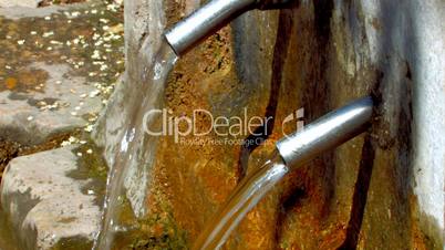 HD water flows from the pipe