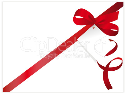 red ribbon gift