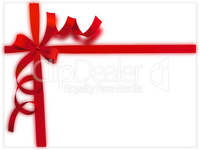 red neon ribbon gift