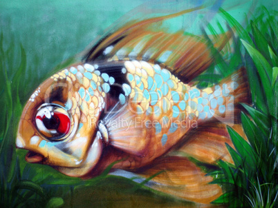 Graffiti - Fisch