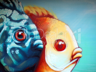 Graffiti - Fische