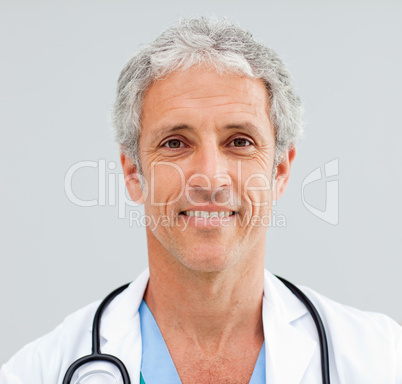 Close up of a happy senior Doctor