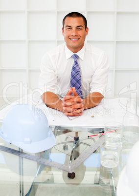 Portrait of a smiling architect