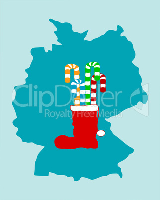 Weihnachtsstiefel mit Lakritze in Deutschland
