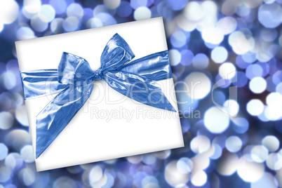 Holiday or Birthday Gift on Abstract Background