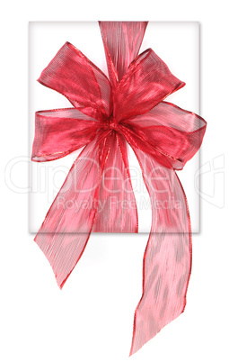 Beautifully Wrapped Red Birthday or Christmas Present