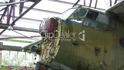 HD old broken-down military aircraft AN-2