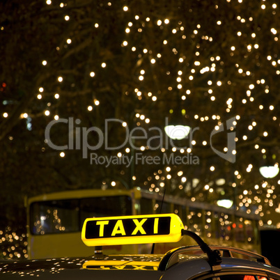 german taxi sign