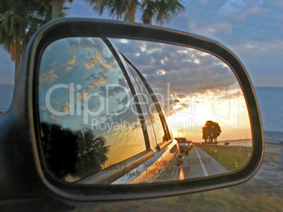 Car Mirror Reflection