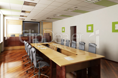 3D render of the conference hall