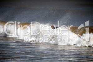 Surfer in Galveston, Texas, 2008