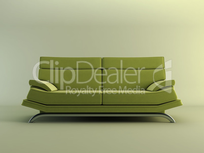 modern green couch