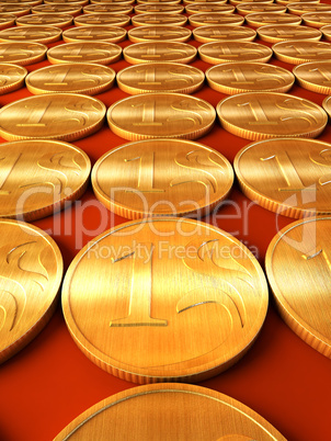 golden coins