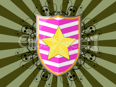 Shield with star