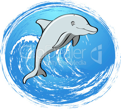 Dolphin caricature