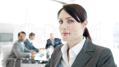 businesswoman in a wheelchair