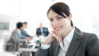 businesswoman in a wheelchair