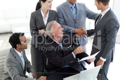 Businessman in a meeting