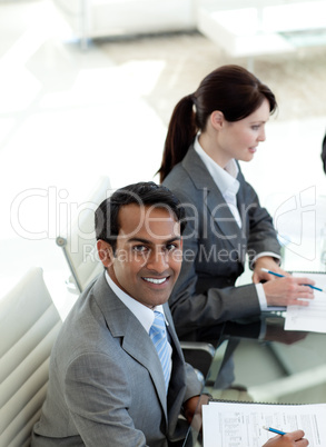 businessman smiling