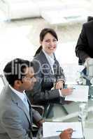 Businesswoman in a meeting