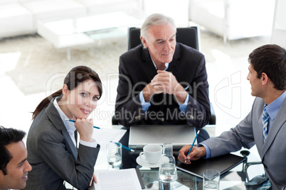 businesswoman in a meeting