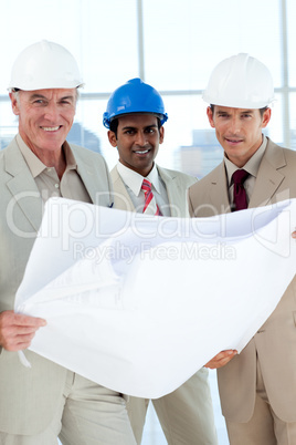 architects with hardhat