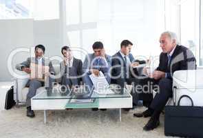 Business people sitting