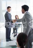 businessmen shaking hands