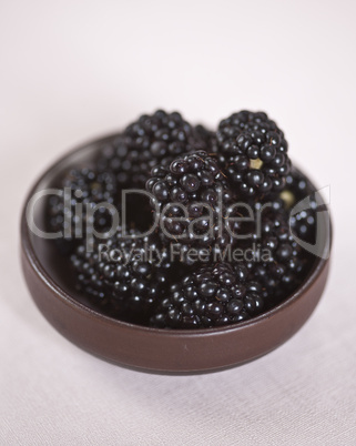 Blackberries in a bowl