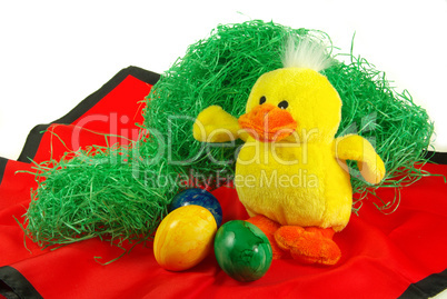 Ostereier und Küken - easter eggs and chick 01