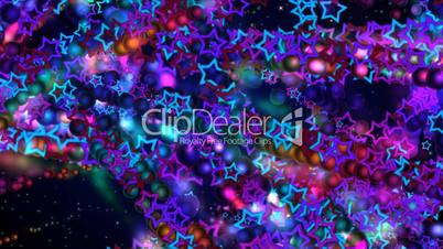 crazy balls and stars Xmas motion background FT1093