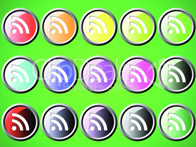 Round icon with RSS