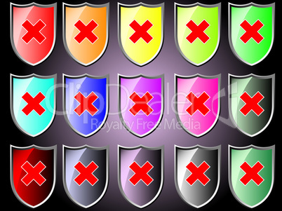 Shield with cross