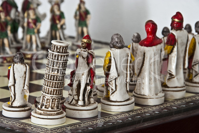 Chess Christmas Decorations, Tuscany, Italy