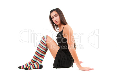 Woman in stockings