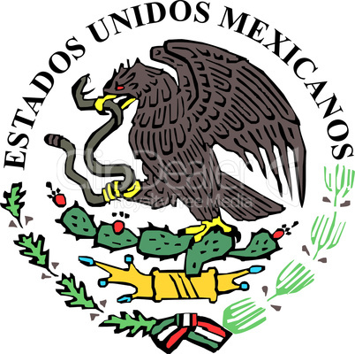 Mexican flag shield