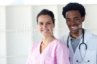A doctor and a nurse