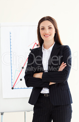 businesswoman with folded arms