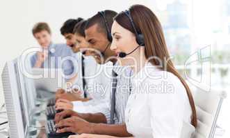 business group in a call center