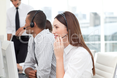 business group in a call center