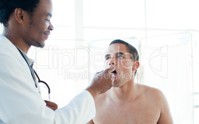 A doctor with patient