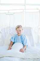 girl on a hospital bed