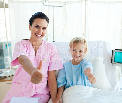 Female doctor and her patient